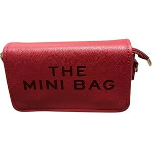 THE MINI BAG Cherry Red Shoulder Crossbody Bag